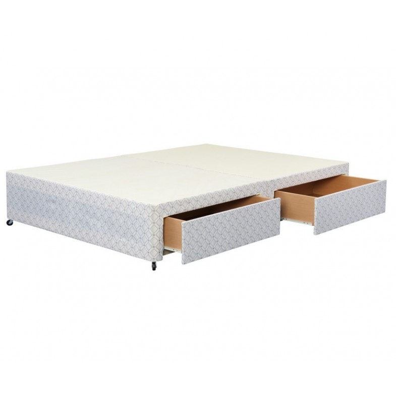 Basic Double 4ft6 Divan Base With 2 Drawers