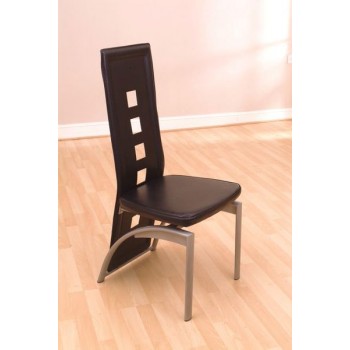 Faux Leather / PVC Chair Black