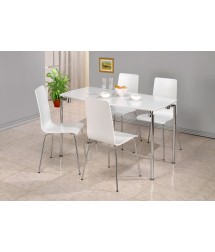 Dove Rectangle Table + 4 Chairs