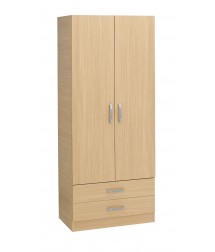 2 Door Wardrobe With Drawers