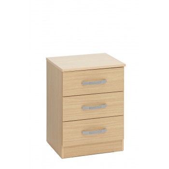 Budget Bedside 3 Drawer