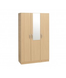 3 Door Wardrobe With Mirror