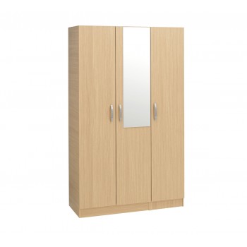 3 Door Wardrobe With Mirror